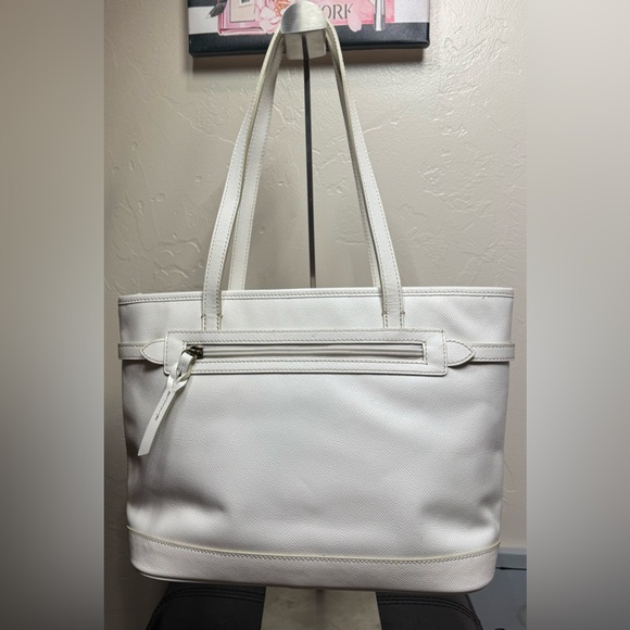 Dooney & Bourke Logo Lock Tote Bag in White - Picture 3 of 15